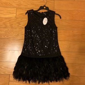 C. Luce. Sequins & Feathers Party Dress New w/ Tag
